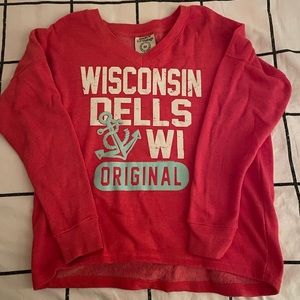 Coral Wisconsin Dells Crewneck